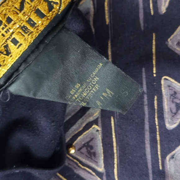 VINTAGE 90s Picadilly Fashions Triangular  Pattern T-Shirt - Picture 7 of 7